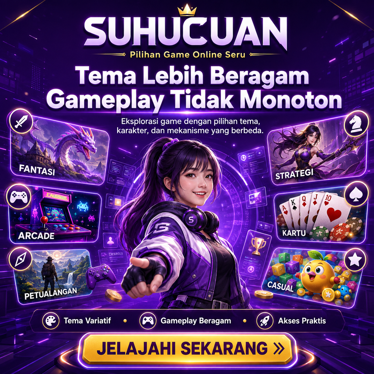 SUHUCUAN : Pilihan Game Online Seru dengan Tema dan Gameplay yang Lebih Beragam